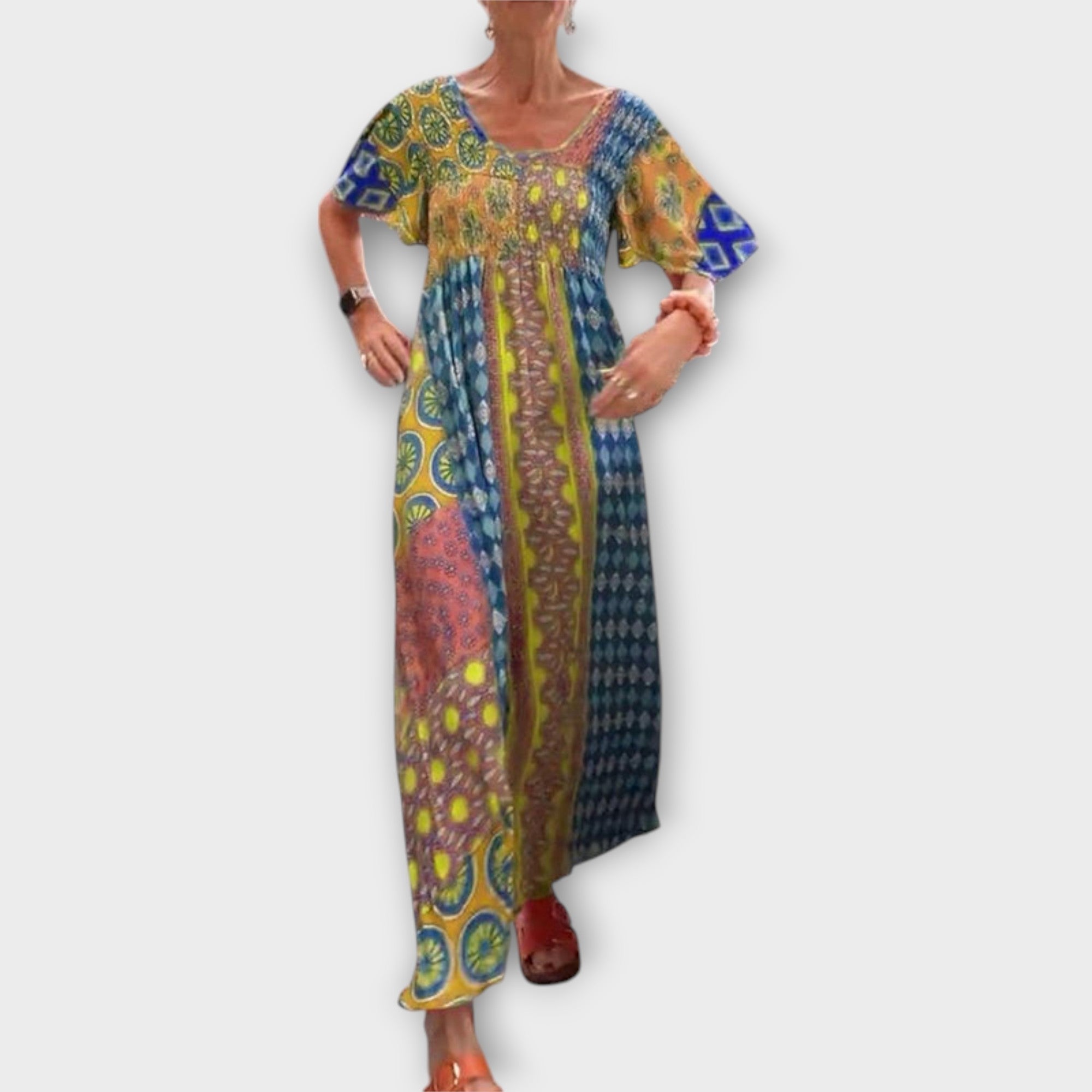 Melania - Elav boho stiilis kleit