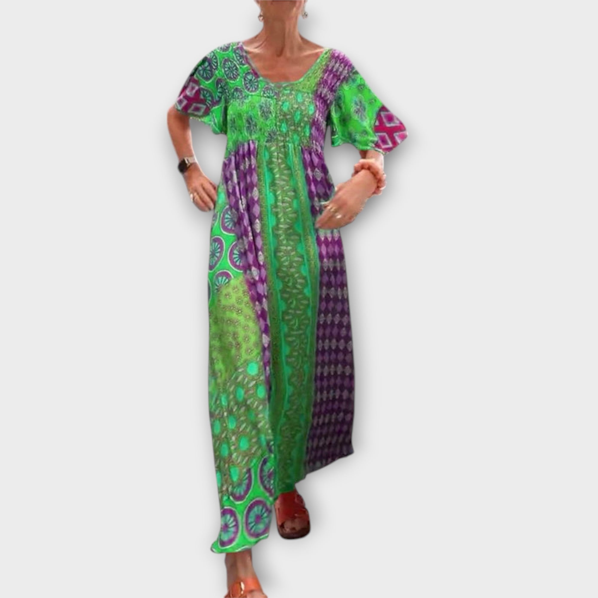 Melania - Elav boho stiilis kleit