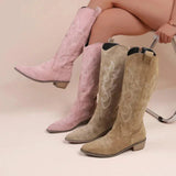 Anna – stiilsed naiste cowboy saapad tikitud