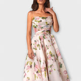 Elegantne midi šifonkleit