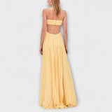 Mireille - Elegantne maxi kleit plisseeritud ja avaga