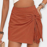 Shorts e saia de cintura subida