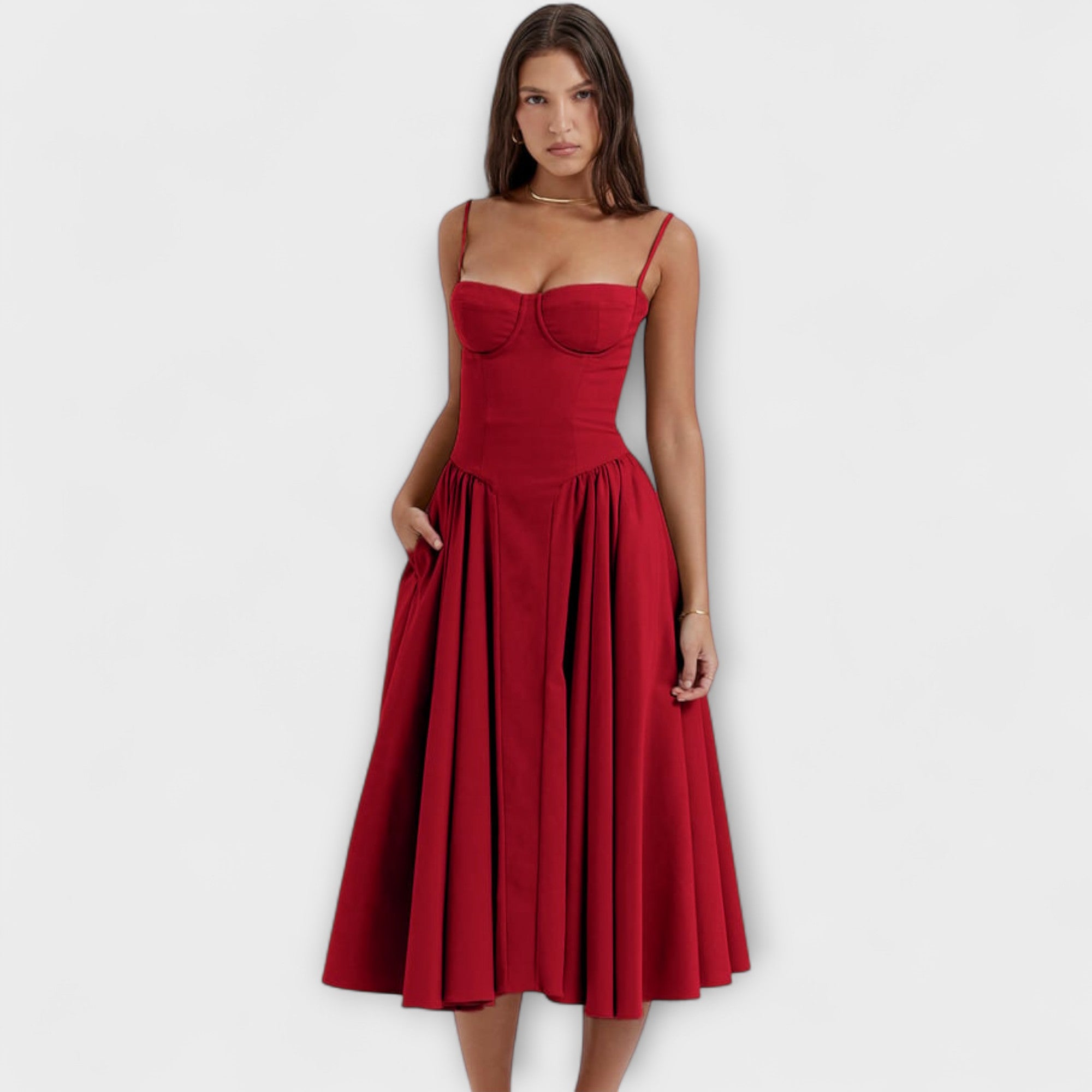 Rosalie - Elegantne varrukateta pitsiga kleit