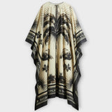 Melissa - Väga suur flamingo trükiga kaftan