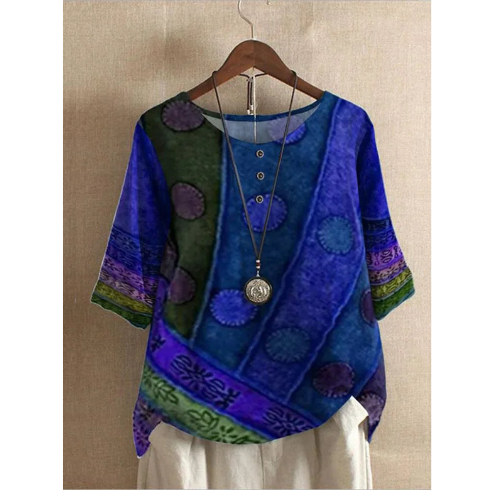Valerie - värviline boho-top