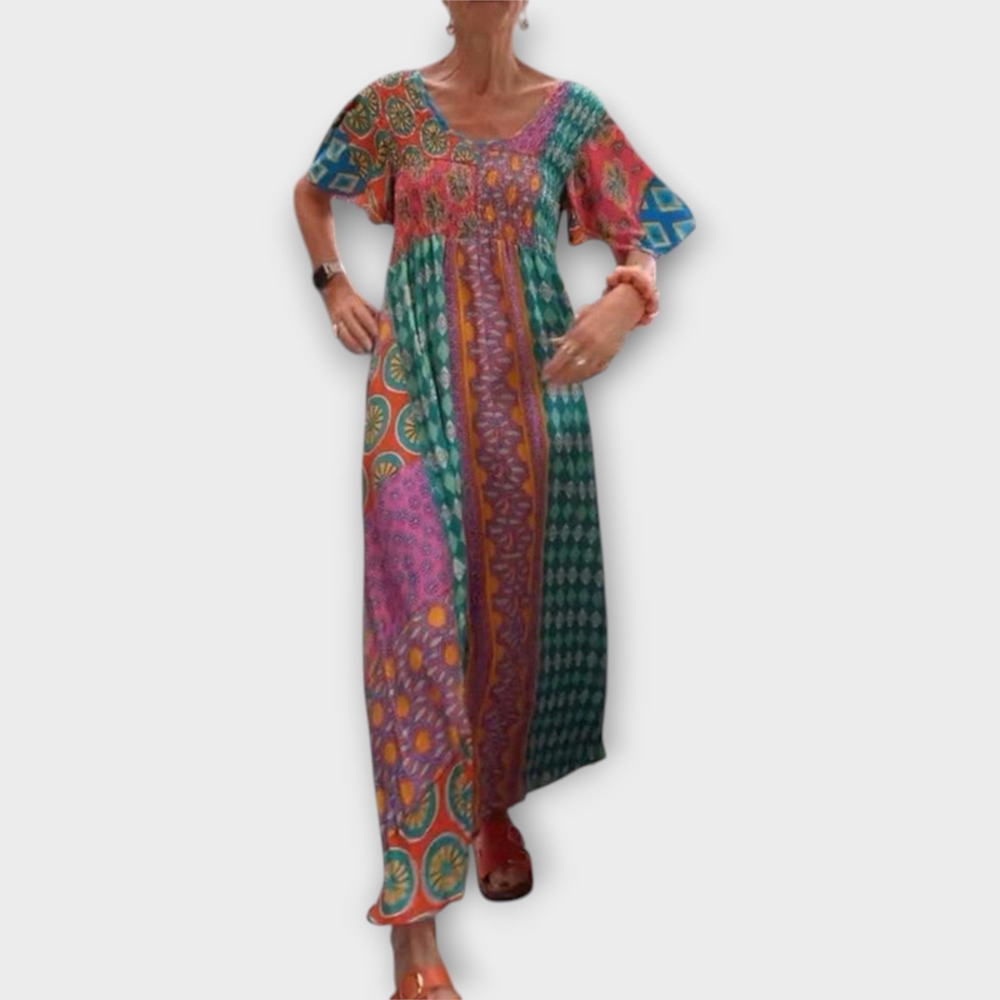 Melania - Elav boho stiilis kleit