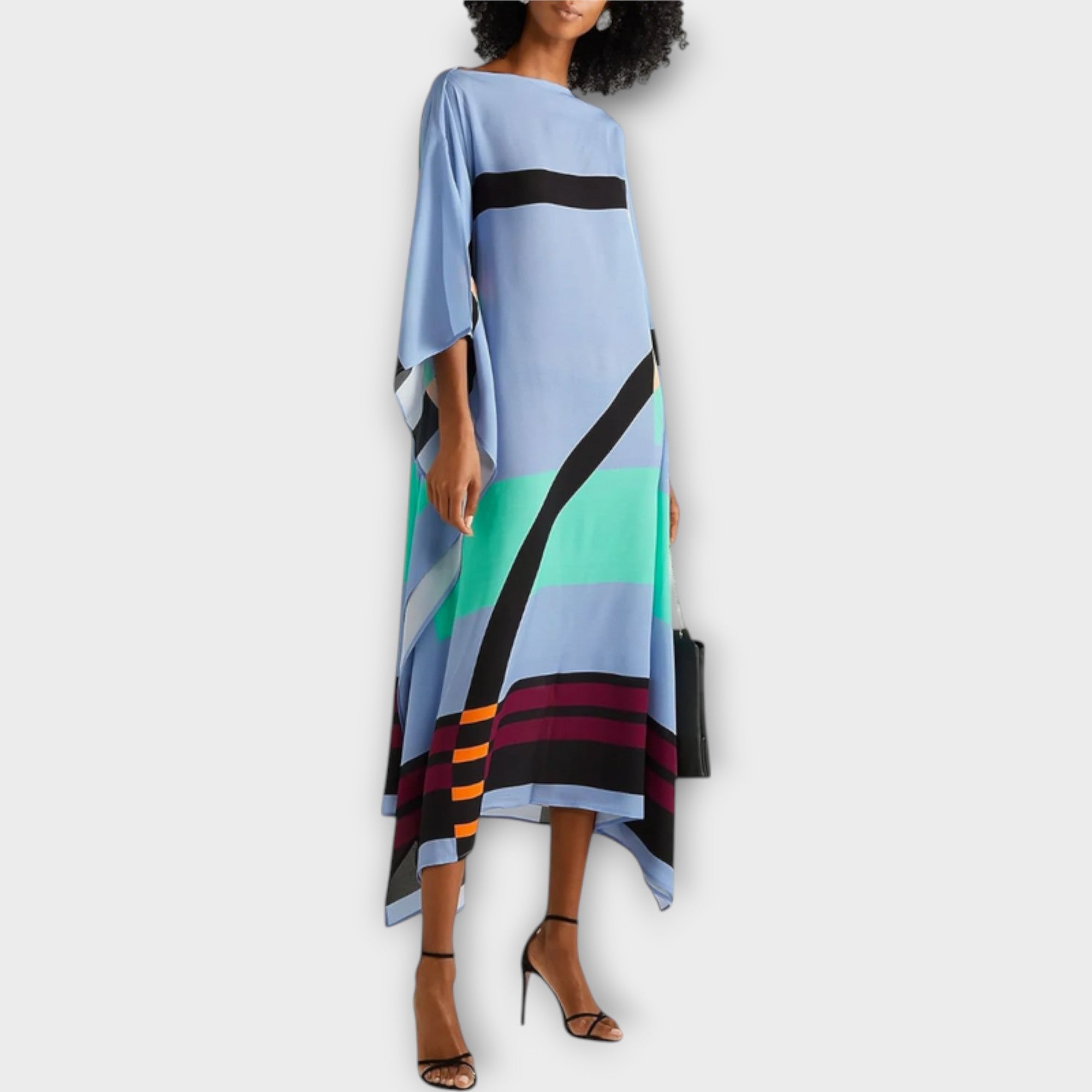 Elenora - Geomeetriline kaftan laia lõikega