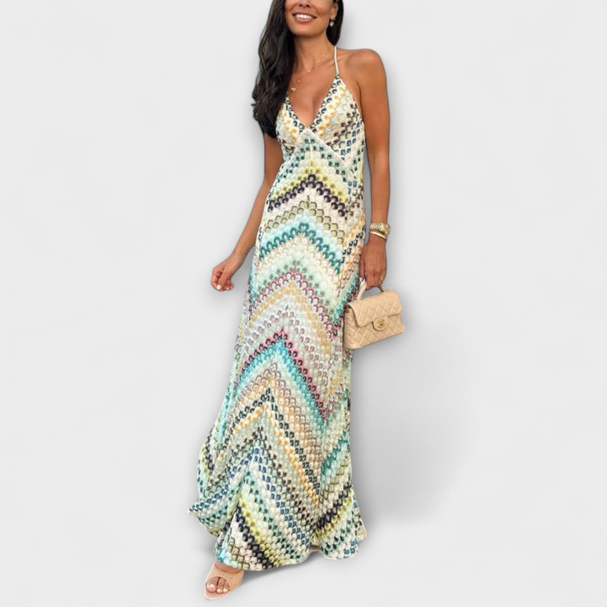 Remi - Maxi kleit värvilise kalasaba mustriga Missoni poolt