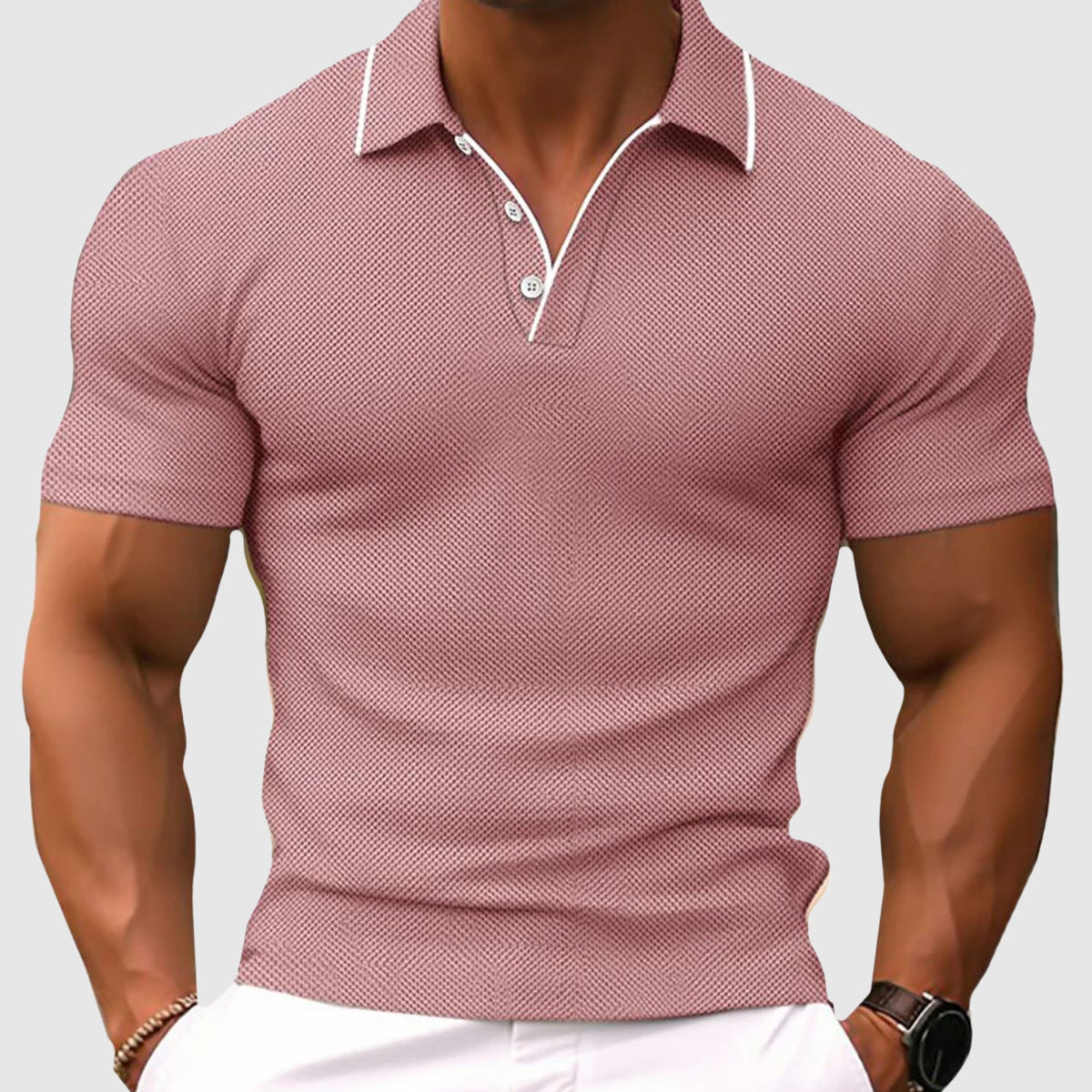 Slim-fit polosärk