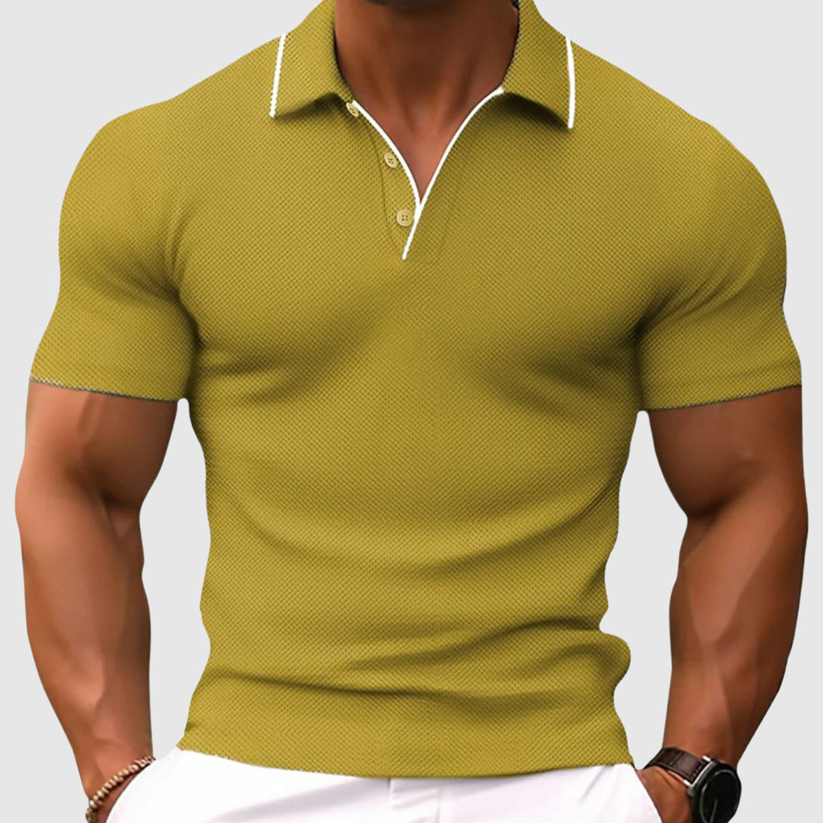 Slim-fit polosärk