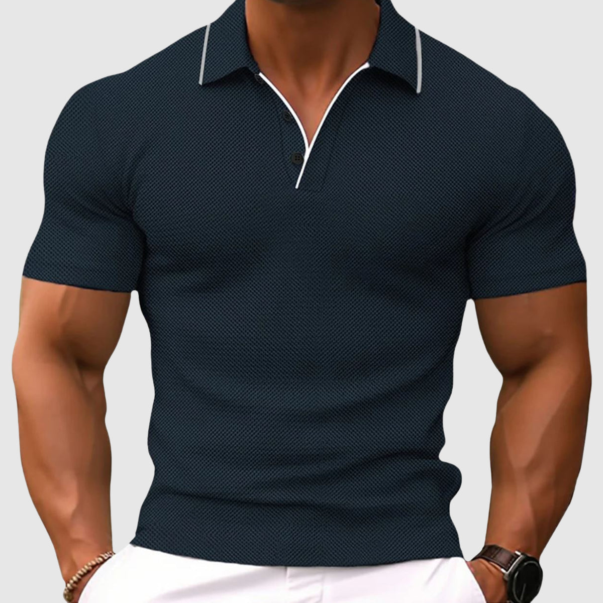 Slim-fit polosärk