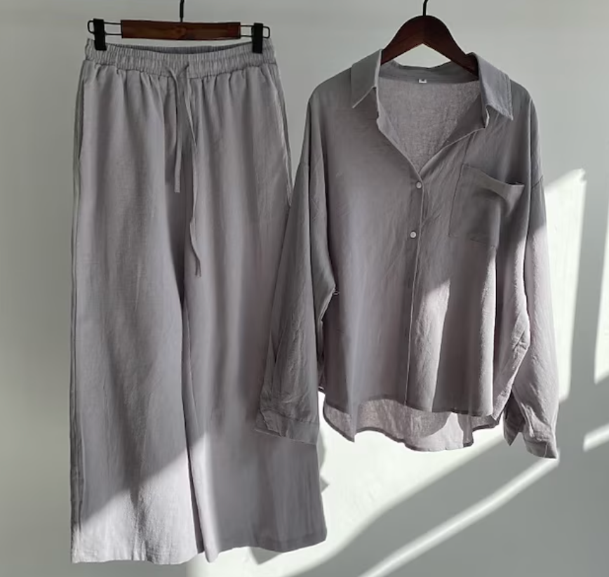Kaja – Elegantne suve linane komplekt
