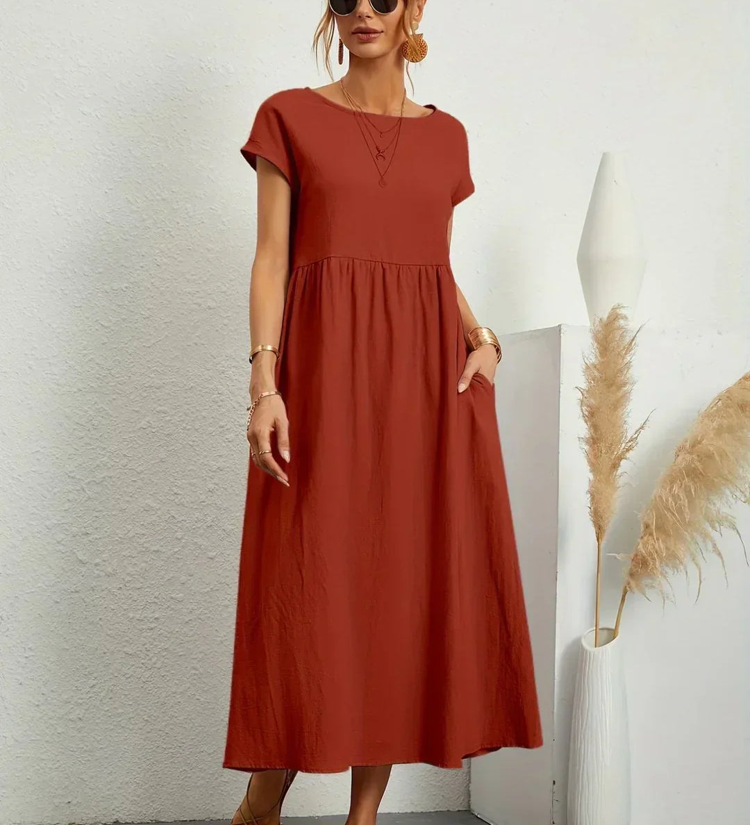 Gabrielle™ — voolav midi kleit, ajatu elegantsus