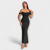 Ione - bodycon kleit väliste paeltega ja voldikutega