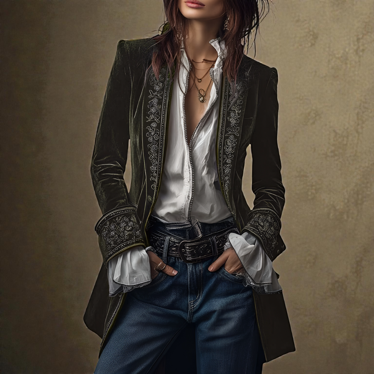 Teresa | Elegantne sametjakk