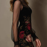Darina | veluurkleit kitsas mustriga