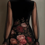 Darina | veluurkleit kitsas mustriga