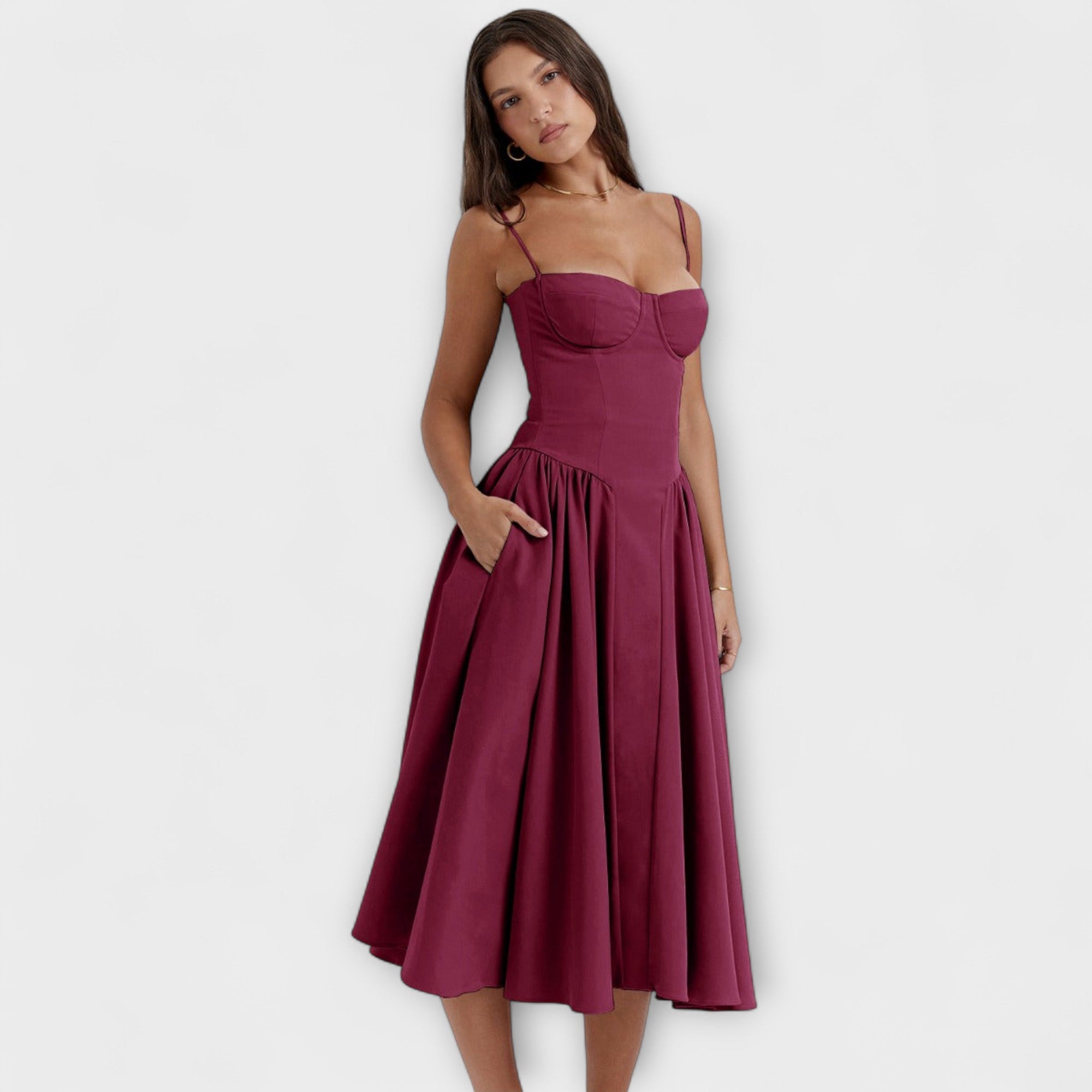 Rosalie - Elegantne varrukateta pitsiga kleit