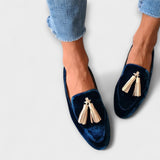 Quinnlyn – mokasinid vintage stiilis tupsudega