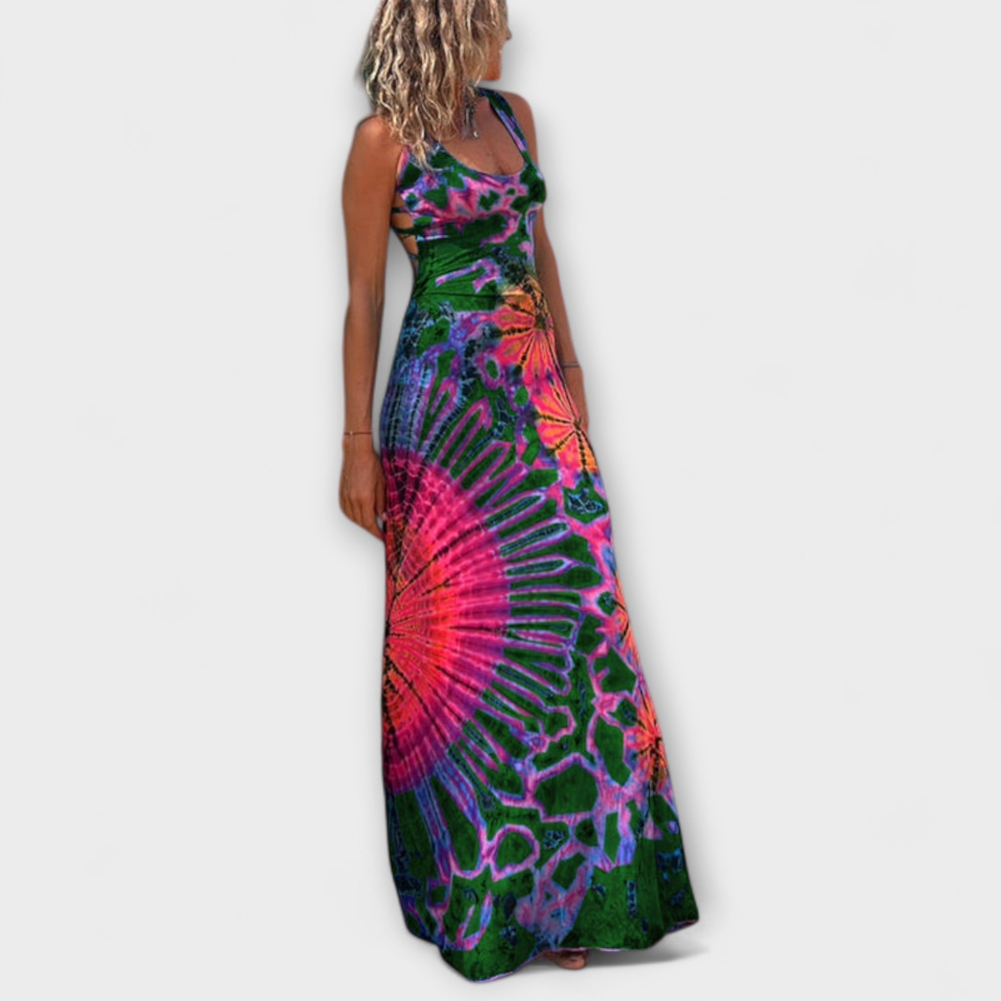 Ronja - La Bamba tie-dye print maxi kleit