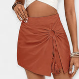 Shorts e saia de cintura subida