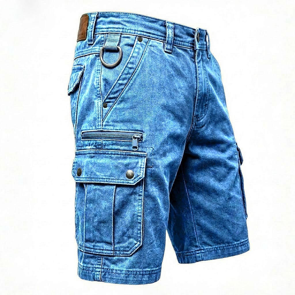 Elias | Mugavad denim-kargolühikesed püksid