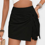 Shorts e saia de cintura subida