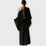 Dana - kimono stiilis kleit, valmistatud linast ja puuvillast