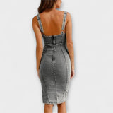 Anna - Denimkleit õlapaeltega