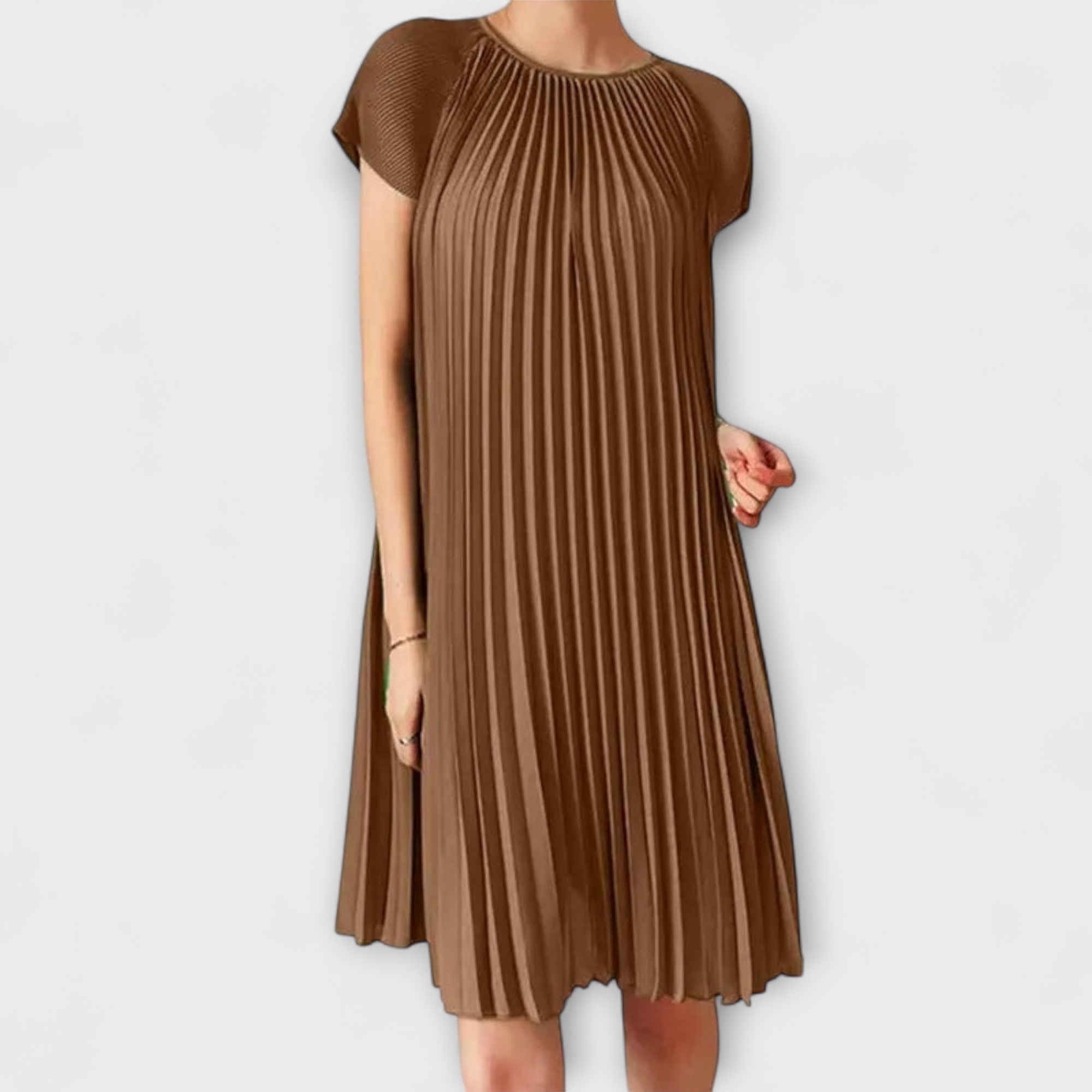 Elegantne plisseeritud kleit